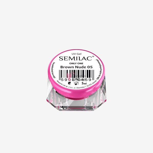 Gel uv Semilac Only One Brown Nude 5 ml + 1 pigment color Neon Cadou